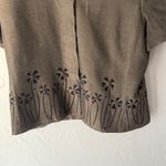Kasper  Vintage 90s‎ Petite Dressy Brown Career Jacket Top 6P Academia Whimsigoth Photo 2
