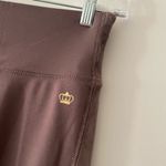 Juicy Couture Women's Stretch Velour Side Panel Luxe Legging - Plum Color Photo 2