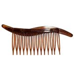 Vtg Side Swept Hair Comb Faux Pearl 4" x 2" Photo 1