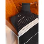 Anthropologie Midi Knit Dress Wrap Style Mock Neck Striped Sweater Dress sz M Photo 4