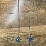 Lucky Brand Faux Turquoise Flower Collar Necklace Photo 1