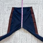 Athleta Track Tux Tight Leggings in Navy & Tan Small Photo 8