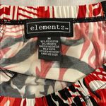 Elementz  Red and Black Patterned Skirt Size Medium Photo 2