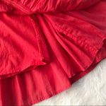 Free People Sunbeams Mini Dress Off the Shoulder Smocked Embroidered Red XS New Photo 9