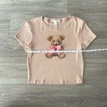 Full Tilt  Bear Bow Womens Baby Tee - Large Photo 4