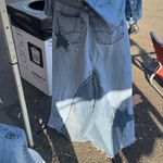 Vintage 501 jeans redone into a star maxi skirt with a train Blue Size undefined Photo 6