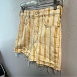 Anthropologie Anthro Pilcro Wanderer Short Cream Mustard Hi Rise Photo 4