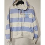 Mighty fine Leisure club Los Angeles women's white and blue hoodie size medium Photo 2