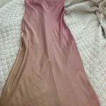 ZARA Ombré Dress Midi Draped Slip Photo 0