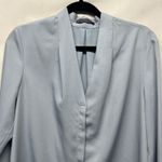Suzy Shier  Button Front Women's Blue Top Size Medium Office Career Wear Photo 2