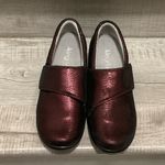 Alegria  Lauryn Burgundy Metallic Leather Shoes Photo 1