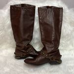 Dolce Vita Deluxe Brand Brown Leather Boots Sz 8 Bin 21 Photo 9