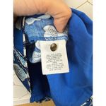 Maeve by Anthropologie Linen Blend Blue Floral Alyssa Halter Top - Size - 14 Photo 8