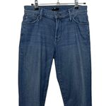MOTHER The Trainer Jogger Jeans Women’s Size 24 Cropped Denim Tapered Stretch Blue Photo 2