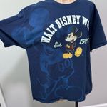 Disney Walt  World Mickey Mouse Blue Dye Tshirt Unisex XL EST. 1971 Vintage Photo 1
