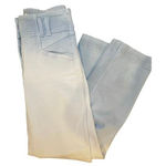 Anthropologie  Women 27 Ombre Straight Leg High Rise Jeans Faded Blue, White Boho Photo 0