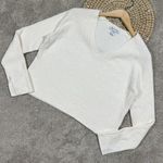 Athleta Cashmere Blend Felicity Cozy V-Neck Sweater Longsleeve Magnolia White XS Photo 0