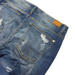 Judy Blue Jeans 1X Blue Skinny Fit Leopard Cheetah Patch Distressed JB8265MD Photo 4