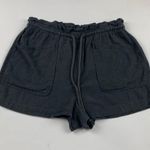 Universal Threads Universal Thread Dark Gray Linen Blend High Rise Pull On Shorts M Photo 0