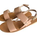 ASOS  DESIGN Neutral Double Strap Slingback Simple Sandals natural UK 7/US 9 Photo 4