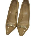 Michael Kors  Womens Tan Patent Leather High Heel shoes size 7.5  SKU 1525 Photo 0