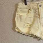 PacSun Pac Sun High Rise Festival Short Light Yellow Size 26 Frayed Hem NWT Photo 13