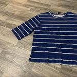ZARA ❤️ Trafaluc Blue White Stripe Shirt; Medium Women’s Photo 2