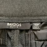 Briggs New York Briggs Pants Petite Gray Slimming Solution Comfort Waistband Stretch Work 10P Photo 2