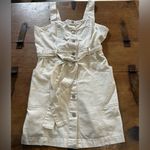 Habitual  Cream Textured Button Dress Size Large Photo 1