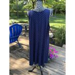 Old Navy Dress Navy White Polka Dot Size XXL A-line Midi Tank Sleeveless New Photo 1