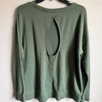Calia by Carrie Underwood Green Keyhole Back Long Sleeve Blouse Womens L Size L Photo 5