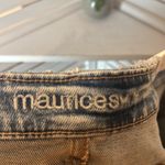 Maurice's  Distressed Faded Raw Hem "Vintage" Denim Skirt NWT Photo 5