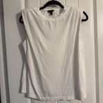 The Limited White Tank Top with Shoulder Pads  Photo 1