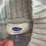 Old Navy Light Gray Mock Neck Cable Knit Pullover Sweater Photo 8
