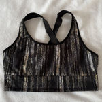 Victoria's Secret Victoria’s Secret Sport Racerback Sports Bra Black Gold Womens Medium Activewear Photo 0