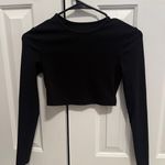 SheIn black cropped longsleeve Photo 0