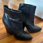 Vince  Luisa High Heel Ankle Boots Black Leather Size 8 Photo 0