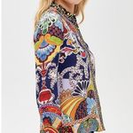 Alice + Olivia Willa Placket Top Size Small Photo 2