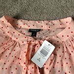 Torrid  Pink Dotted Chiffon Bow Tie Blouse  SIZE 2X Photo 1