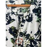 Anthropologie Ranna Gill Silky Floral Aida Embroidered Jumpsuit Green Tropical M Size M Photo 7