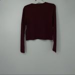 Wild Fable  DEEP RED LONG SLEEVE COTTON TOP MEDIUM Photo 1