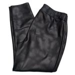 Ashley Stewart  women's plus size 18/20 black cracked pul stretchy pull on pants Photo 0