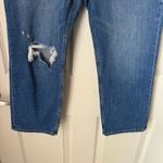 Abercrombie & Fitch  The Ankle Straight Ultra High Rise Distress Jeans Si… Photo 4