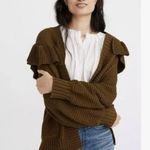 Madewell Ruffle Cardigan Sweater Size Small Photo 1