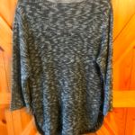Christopher & Banks Christopher Banks charcoal 3/4 Sleeve V-neck Sweater XL Side Laces  Tunic Photo 2