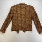 Harvé Benard Harve Benard Jacket Womens 10 Paisley Print Open front gold maroon Photo 4