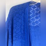 Catherines 2X Bolero Knit Summer Open Jacket Top in Lapis Blue Photo 2
