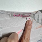 Fresh Produce  TShirt Dress Women M White Plant Print Coastal Beach Made in USA Photo 4