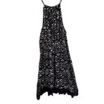 Urban Outfitters Ecote Halter Dress Womens Size XS Black White Lace Lined Stretch Fit & Flare Photo 2