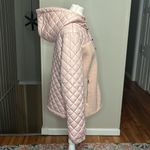 Kate Spade Light Pink Mixed Media Teddy Fleece Hooded Quilted Coat Size Small Photo 7